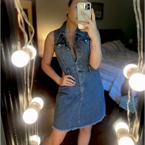 Joie Medium Wash Denim Dress- Size M